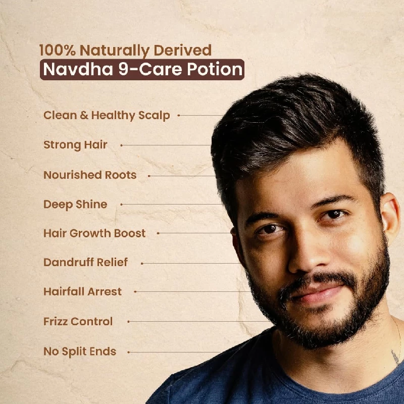 Nat Habit Castor Blackseed Navdha Shampoo-Natural Cleanser for Men-3.webp